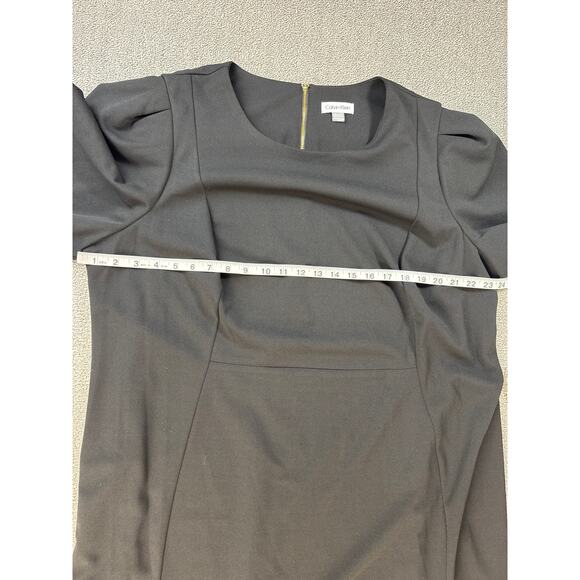 NWT Calvin Klein Dress Career Sheath Knee Length Cocktail Black Plus Size 22W - Picture 4 of 6